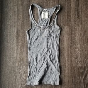 2/$10 Gray Abercrombie and Fitch Tank Top